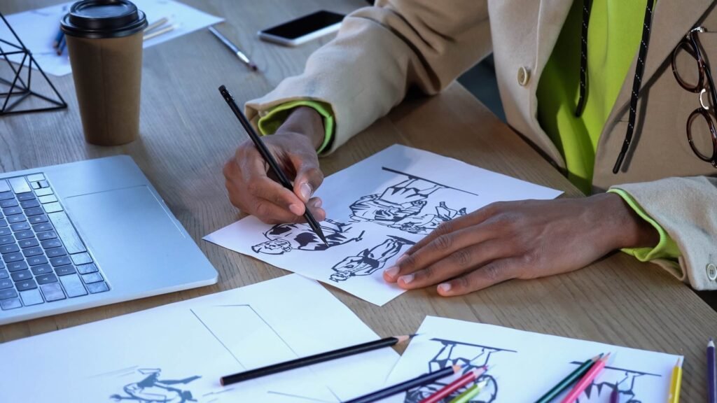 cropped view of african american designer drawing f56z9z2.jpg