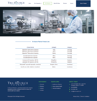 Product page design