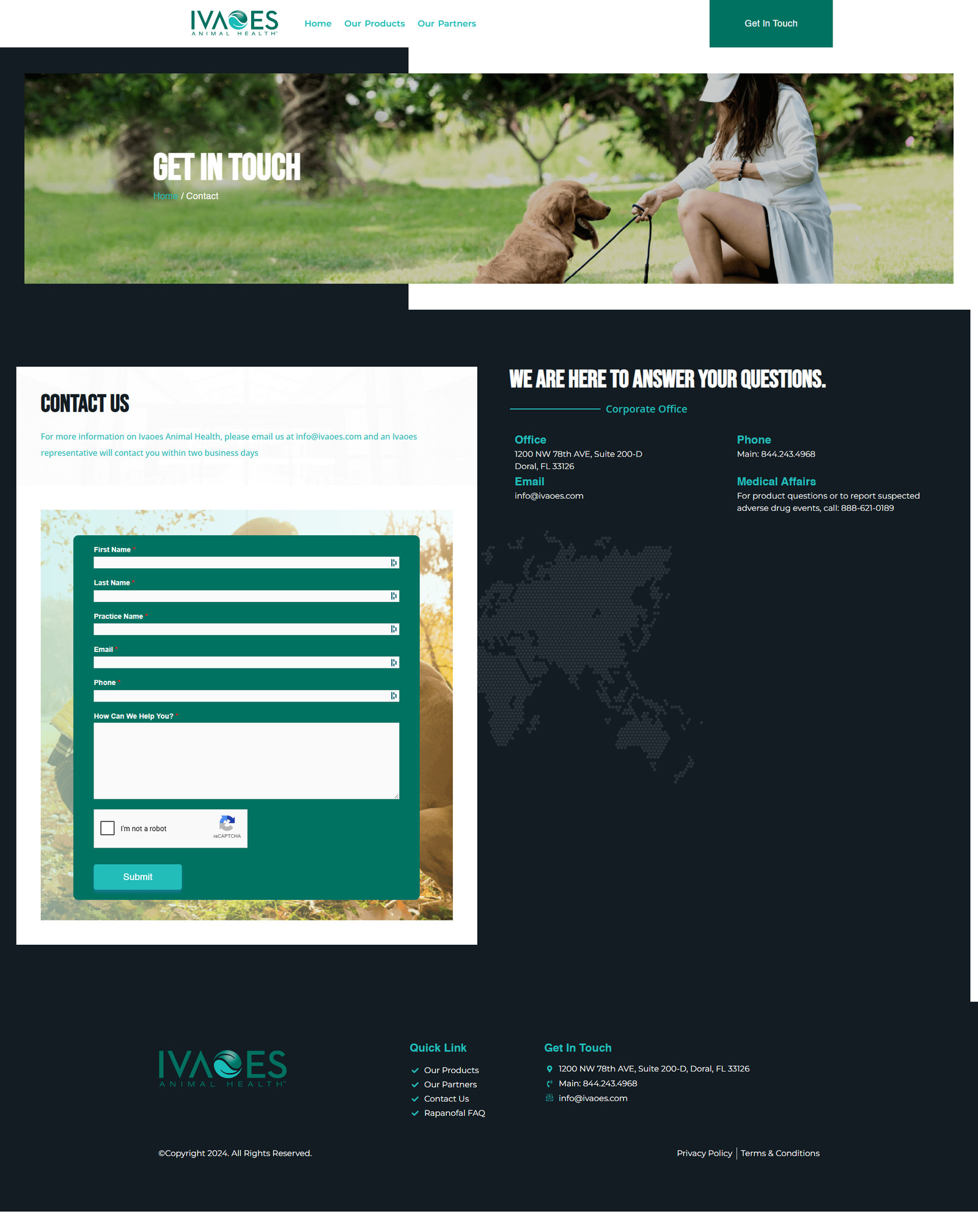 Contact page